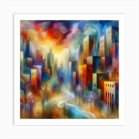 Cityscape Art Print