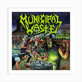 Municipal Waste Trash Metal 6 Art Print