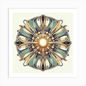 Ornate Floral Ornament Art Print