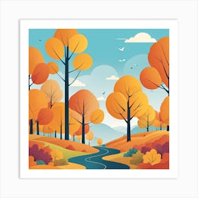 Autumn Landscape 2 Art Print