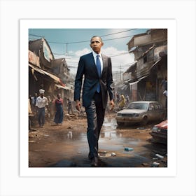 Obama In ikorodu Lagos Art Print