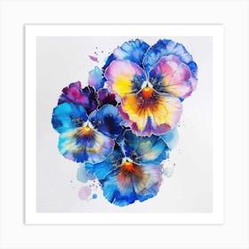 Pansies 2 Art Print