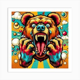 Pop Bear 1 Art Print