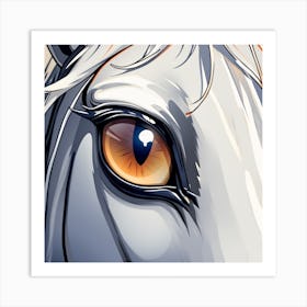 Eye Of A Horse 28 Art Print