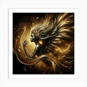 Golden Angel 1 Art Print