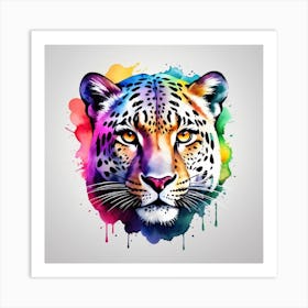 Leopard Head Art Print