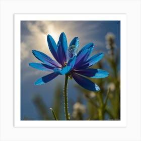 Blue Flower 1 Art Print