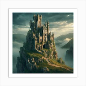 Castle In The Clouds Art Print