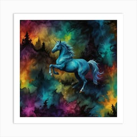 Unicorn In The Sky 8 Art Print