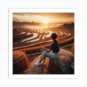 Sunrise In Bali Art Print