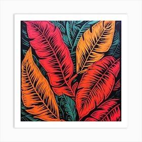 Tropical Leaves 2 Art Print