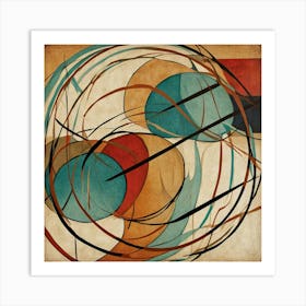 Abstract Circles 40 Art Print