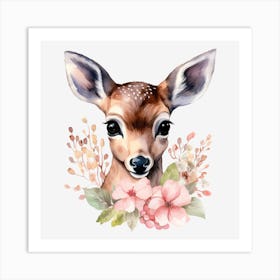 Cute Fawn 12 Art Print