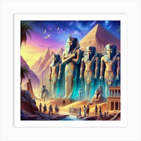 Egyptian Art Art Print