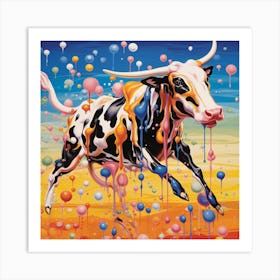 Bull In The Sky Art Print