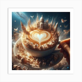 Allure of a cappuccino 3 Art Print