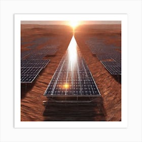 Solar Panels On The Red Planet 1 Art Print