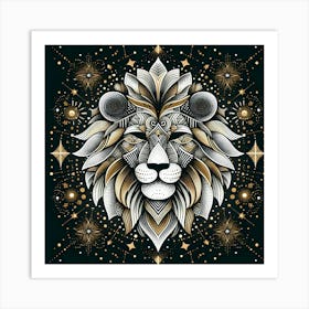 Lion Head 1 Art Print