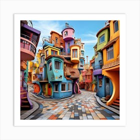 Colorful City 5 Art Print