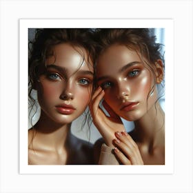 Two Beautiful Girls Art Print