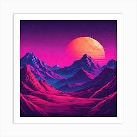 Psychedelic Landscape Art Print