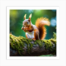 Red Squirrel 11 Art Print