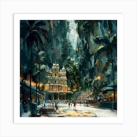 Temple In The Jungle Art Print