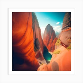 Canyons Stock Videos & Royalty-Free Footage Art Print