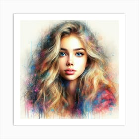 Portrait Of A Girl 8 Art Print