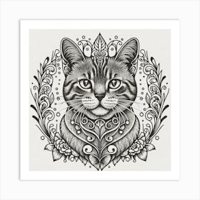 Cat'S Head Art Print