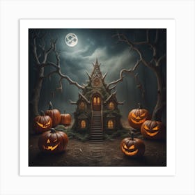 Holloween Surrounded Art Print