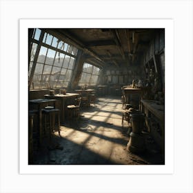 Fallout Artschool Nostalgic Lighting Art Print