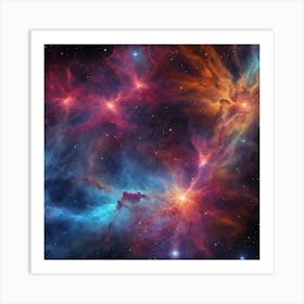 Nebula In Space Art Print