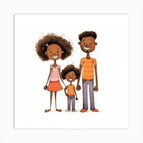 Afro-American Family Art Print