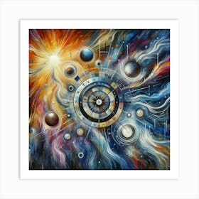 Planets And Stars Art Print