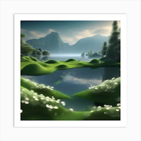 Landscape With Water Art Print