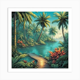 Tropical Paradise 1 Art Print