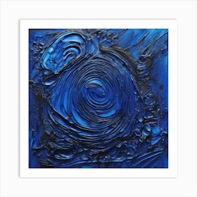 Blue Swirl Art Print