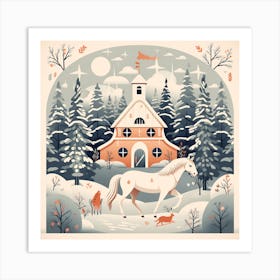 Winter In The Forest Art Print