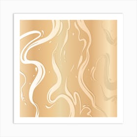 Maple Liquid Marble 01 Art Print