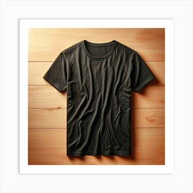 Black T - Shirt 3 Art Print