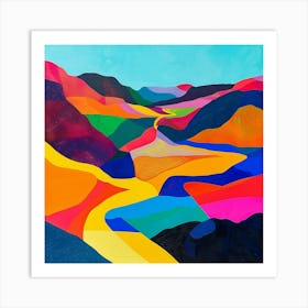 Abstract Travel Collection Kyrgyzstan 9 Art Print