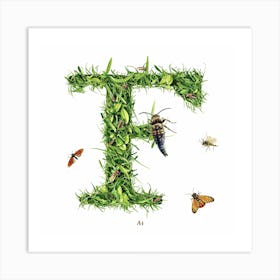 Letter F 4 Art Print