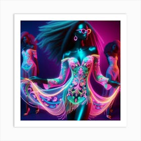 Neon Art 1 Art Print