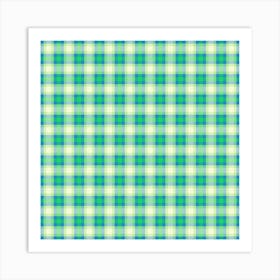 Gingham Fabric Art Print