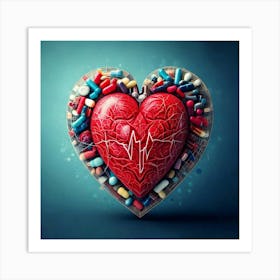 Firefly Heart, Disease, Management, Health, Cardiac, Care, Treatment, Prevention, Diagnosis, Cardiol (8) Art Print