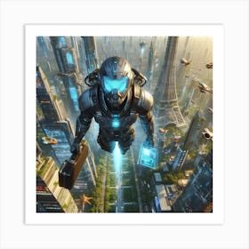 Futuristic Cityscape 162 Art Print