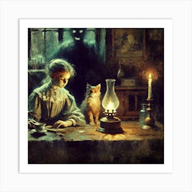 Ghost Of A Little Girl Art Print