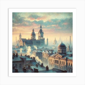 St Petersburg Cityscape Art Print