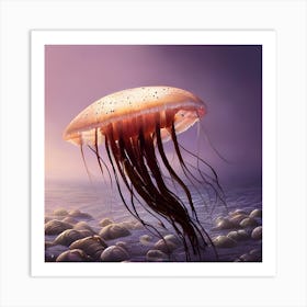 Flying Jelly Art Print